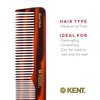 Kent 16T Fine Tooth Comb and Wide Tooth Comb Straightener Comb/Beard Comb and Hair Comb/Mens Hair Comb, Mustache Comb, and Comb for Women/Hair Styling and Detangling Comb/Detangler Comb Comb Set