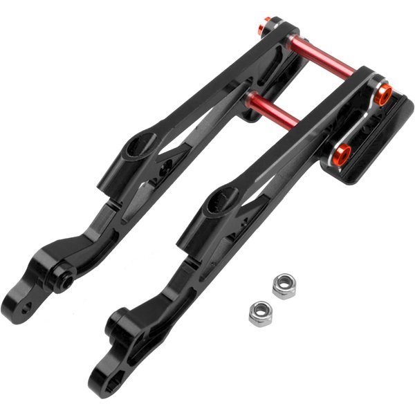 ShareGoo Aluminum Alloy Rear Wing Mount Upgrade Parts Compatible with Arrma 1/8 Kraton Notorious Outcast Talion Typhon 6S BLX RC Car,Replace of AR320347 (Red)