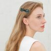 4 Pack Tortoise Shell Bow Hair Clip Alligator Hair Clips Duckbill Hair Clips Acrylic Resin Hair Clips Acetate Hair Barrettes French Design Bow Hair pins Fashion Hollow Bow Hair Clips for Women Girls