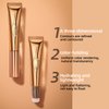 UHOMENY Liquid Blush Beauty Wand, Liquid Face Concealer Contouring Stick Matte Liquid Highlight Blush with Cushion Applicator Attached Easy to Blend Long Lasting Smooth Super Silky Cream Blush Stick (01#)