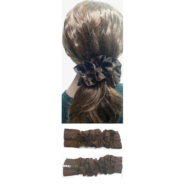 Twist 'n' Twirl Hair Tie for Thick or Thin Hair 79345Satinbrown