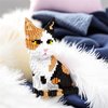 Larcele Cat Micro Building Blocks Animal Set, DIY Mini 3D Building Toy Bricks,1191pcs KLJM-05 (Cat, Model1979)