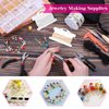 shynek Jewelry Making Kits for Adults, Jewelry Making Supplies Kit with Jewelry Making Tools, Earring Charms, Jewelry Wires, Jewelry Findings and Helping Hands for Jewelry Making and Repair