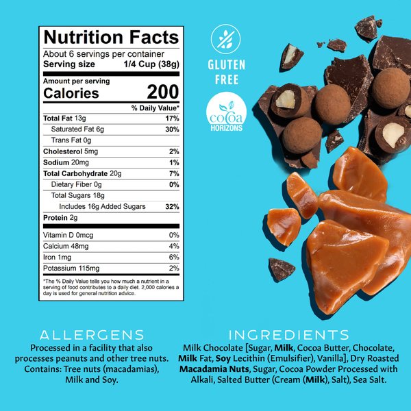 Mauna Loa Premium Hawaiian Chocolate Covered Macadamia Nuts, Milk Chocolate Toffee, Cocoa Dusted, 8 Oz Bag (Pack of 1)