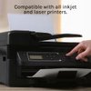 Premium Label Supply White Sticker Half Sheet Labels – 8.5" x 5.5" – Laser/Inkjet Compatible – (2 Labels/Sheet), 25 Sheets - 50 Total Adhesive Labels