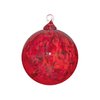 Hand Blown Glass Ornament - Suncatcher - Witches Ball - in “Red” Dehanna Jones