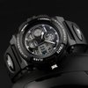 eYotto Kids Sports Watch Waterproof Boys Multi-Function Analog Digital Wristwatch LED Alarm Stopwatch Black