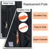 CooBigo 12Pack Zipper Pull Replacement, Golf Bag Zipper Pull Replacement Tab for Backpack, Jackets, Pants, Boots, Coats, Luggage - Balck(Universal Extender)