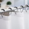 Titanker Shower Curtain Rings, Black Shower Curtain Hooks for Shower Curtain Rust Proof Metal Shower Rings Hooks for Bathroom Shower Curtains Rods Hangers - Set of 12, Black
