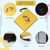 Card Binder for Cards, 9-Pocket Portable Card Collector Album Holder Book Fits 900 Cards with 50 Removable Sleeves, Trading Card Binder Display Storage Carrying Case for TCG yellow