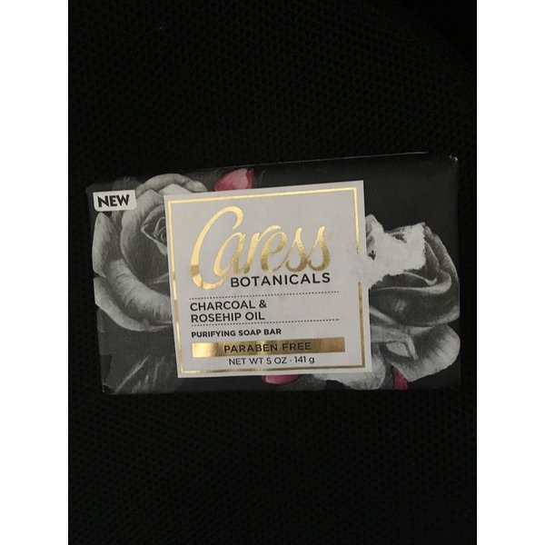 Caress Botanicals 5 Pack Charcoal & Rosehip oil Beauty Purifying Soap bar Paraben Free 5 Oz