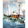 City Fishing Boat Building Set with 3 Fisherman Minifigures, Ship Building Kit with Fishing Toys, Christmas Birthday Gifts Toys for Adults Kids, Compatible with Lego Boat Ship, 610 PCS