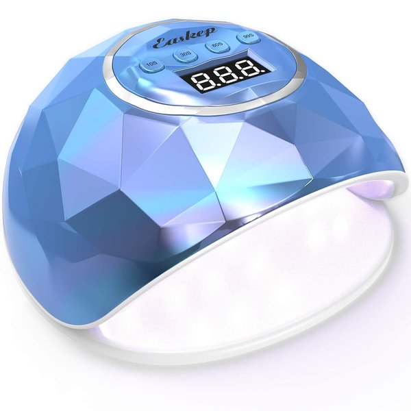 UV Light for Nails Lamp - Easkep 86W UV LED Nail Lamp Gel Nail Polish Curing Dryer for Salon 4 Timer Setting Auto Sensor Machine (Taro)