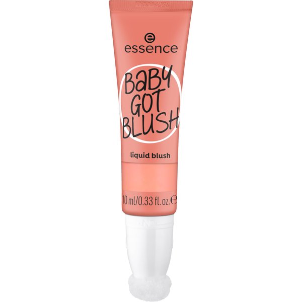 essence | Baby Got Blush Liquid Blush | Lightweight, Buildable, Radiant with Sponge Applicator | Vegan & Cruelty Free (40 | Coral Crush)