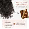 Clip in Hair Extensions, FLUFYMOOZ 4PC 100％ Pure Protein Silk Hair Extensions Long Soft Natural Hairpiece 20 Inch Curly Hair Extension for Women (Dark Chocolate Brown)