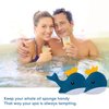 LCHUANG Hot Tub Scum Absorber Whale - 2 Pack Oil Absorbing Hot Tub Floating Sponge Cleaner Absorber, Keeps Water Clear, Reusable Pool Scum Absorber Hot Tub Spa Accessories