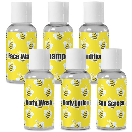 YouCustomizeIt Personalized Buzzing Bee Travel Bottles
