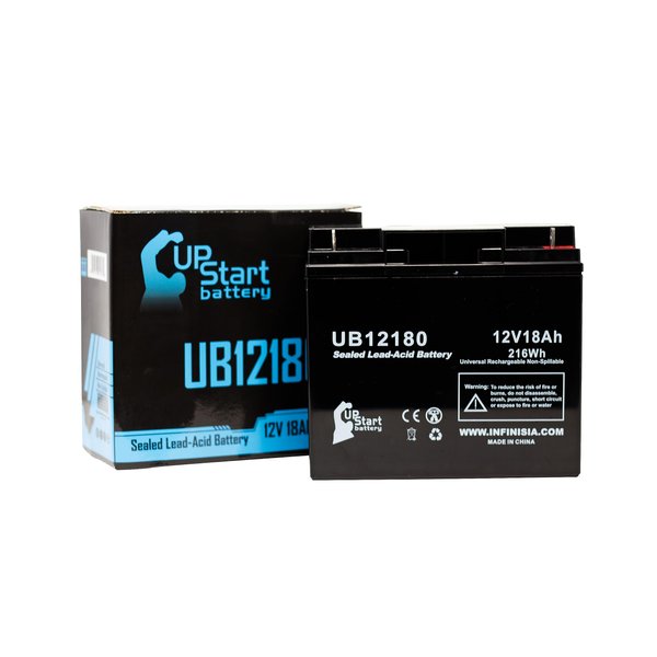 Replacement for Jump N Carry JC400 Battery - Replacement UB12180 Universal Sealed Lead Acid Battery (12V, 18Ah, 18000mAh, T4 Terminal, AGM, SLA)