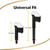 Korky 818BP QuietFILL Universal Toilet Fill Valve and Premium Flapper Easy to Install and Quiet-Made in USA, 2 Inch, Black
