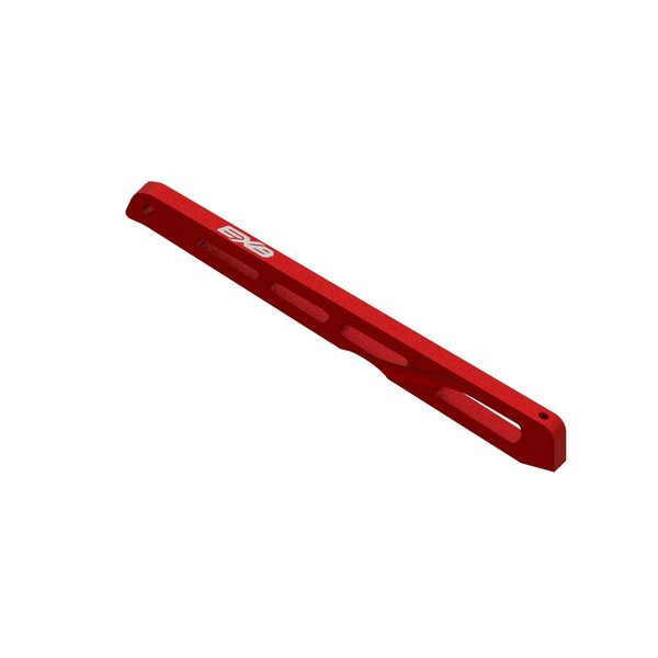 ARRMA Rear Center Aluminum Chassis Brace, 140mm Red: EXB, ARA320567