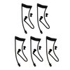 GoodQbuy 5Pcs Flexible Spring Air Tube Replacement Walkie Talkie Earphone Earpiece Coil Acoustic Air Tube for Two-Way Radio Headsets (Black)