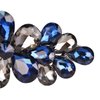 Sankuwen Flower Luxury Jewelry Design Hairpin Rhinestone Hair Barrette Clip,Also Perfect Mother's Day Gifts for Mom(Style B,Dark Blue)