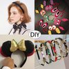 Candygirl 0.8 Inch Wide Satin Covered Headbands DIY Ribbon Headbands for Girls Women Craft