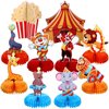 10 Pieces Carnival Party Decorations Circus Theme Party Decorations Carnival Centerpieces for Tables Carnival Table Decorations Cake Toppers Party Favors Supplies