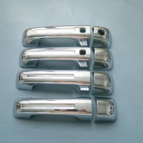 ZiWen Chrome Door Handle Cover Trim for Dodge Ram 1500 2019 2020 2021 2022 2023 (with 2 Keyless Holes, Chrome)