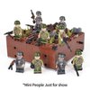 MOOXI WW2 Battlefield Ground Military Building Block Set(143PCS).WW2 Building Block Fun for Kids and History Buffs.