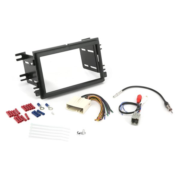 SCOSCHE Install Centric ICFD6BN Complete Basic Installation Solution For Installing A Double DIN Aftermarket Stereo Compatible With Select 2004-12 Premium Sound Ford, Lincoln & Mercury Vehicles Black