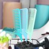3 Sizes Premium Highlighting Comb Set Professional Weaving Styling With Rat Tail Comb Nylon Teasing Heat Resistant For Hair Salon Barbershop Home(Blue/Green)