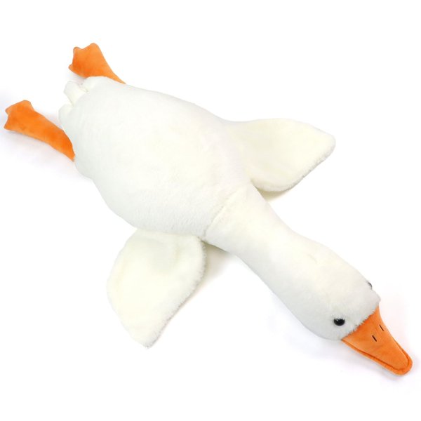 Heionia Goose Stuffed Animal Toy Cute Giant White Goose Stuffed Animal Duck Plush Super Soft Hugging Duck Plushie（19.7inch/50cm）