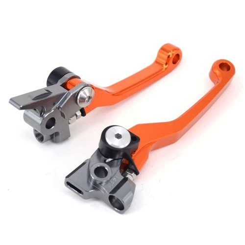 JFG Racing CNC Foldable Brake Clutch Levers for 350 450 SX SXR SXF XCF XCFW XCRW XCW EXCR EXC 125 150 200 250 300 350 500 SX XC EXC XCFW XCW SXF XCF EXC EXCF(SIX Days) 14-22