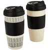 Copco 5237160 Reusable Set of 2 Insulated Double Wall Travel Mugs 16-ounce White/Black
