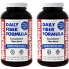 Yerba Prima Daily Fiber Formula Powder - 12 oz (Pack of 2) - Soluble & Insoluble Dietary Fiber Supplement - Colon Cleanse - Gut Health - Vegan, Non-GMO, Gluten-Free