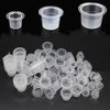 Tattoo Ink Caps Cups - 100pcs Disposable Tattoo Ink Cups Small,Tattoo Pigment Ink Caps 9mm For Tattooing, Tattoo Machine,Tattoo Supplies,Tattoo Needles,Tattoo Kits (Small.9mm—100PCS)