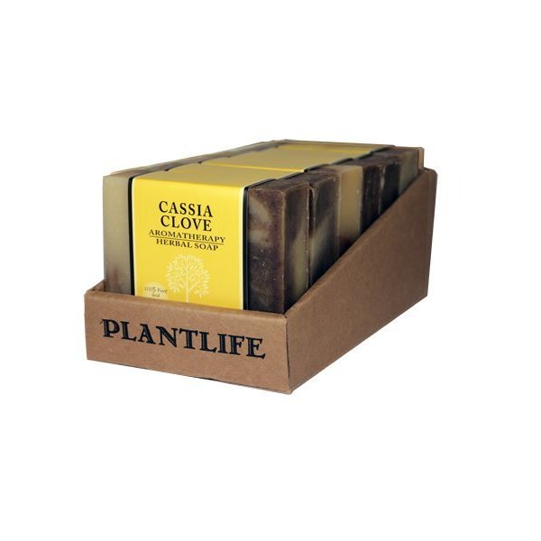 Plantlife Cassia Clove 6-pack Bar Soap - Moisturizing and Soothing Soap for Your Skin - Hand Crafted Using Plant-Based Ingredients - Made in California 4oz Bar