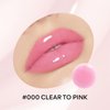 FREEORR Magic Color Changing Lip Oil, Ph Temperture Change Hydrating Plumping Moisturizing Lip Oil Gloss, Smooth Lip Lines Plump Lip,Transparent Plumping Clear Glossy Balm Care 0.2Fl oz #Clear To Pink