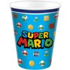 Amscan Multicolor Super Mario Brothers Cups (9 oz) Pack of 8 - Durable & Reusable Themed Cups, Perfect for Kids' Parties