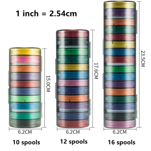Toasis Fishing Snelled Hook Holders Tenkara Line Keepers Fishing Leader Rig Storage Spools (12 Spools)