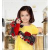 DolliBu Ladybug Plush Hand Puppet for Kids - Soft Plush Stuffed Animal Hand Puppet Toy for Puppet Show Games Puppet Theaters for Kids, Adult Cute Puppets Educational Toy to Teach Children & Toddlers
