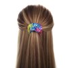 14pcs Rainbow Shimmering Metallic Hair Ties Cute and Fluffy Elastic Fabric Scrunchies Soft for Ponytail Holder for Women Girls