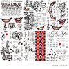 JEEFONNA 12 Sheets Joker Tattoos for Suicide Squad, Harley Quinn Tattoos Perfect for Halloween, Costumes, Party Harley Quinn Accessories and Cosplay