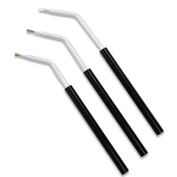 BIRCHWOOD CASEY Angled Cleaning Brushes | Durable Versatile Gun Maintenance Cleaning Scrubbing Nylon, Bronze & Stainless Small Brush Set - Pack of 3
