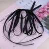 Vacaonio Black Long Ribbon Bow Hair Ties Rope Elastic Silk Satin Bow Hair Scrunchies Rope Ribbon Bow Hair Scrunchies Bowknot Ponytail Holder Hair Tie Decorative Hair Accessories for Women
