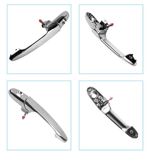 Exterior Front Left Door Handle Driver Side Fit for 2005 2006 2007 2008 2009 2010 2011 2012 Chevy Impala Cobalt Buick Lucerne Lacrosse Allure Pontiac G5 Solstice Saturn Sky