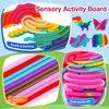 4 Pack Sensory Activity Board Toys Set, Silicone Fidget Toys Adults Toddler, Bulk Party Favors Sensory Toys for Kids 8-12, Calm Down Fidget Toy for Stress Relief ADHD and Autism