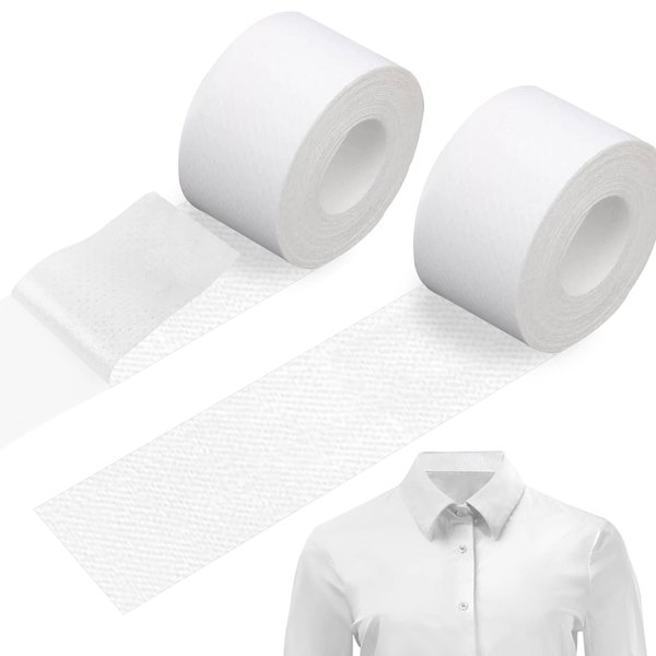 Self-adhesive Shirt Collar Protector Disposable Collar Protector Invisible Sweat Pads for Hat Shirt Neck Liner Armpit Tape Collar Protectors for Shirts Against Sweat Stains