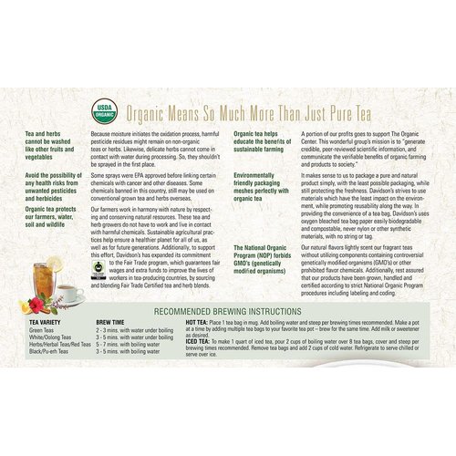 Davidson's Organics, Tulsi Signature Spice, 100-count Unwrapped Tea Bags